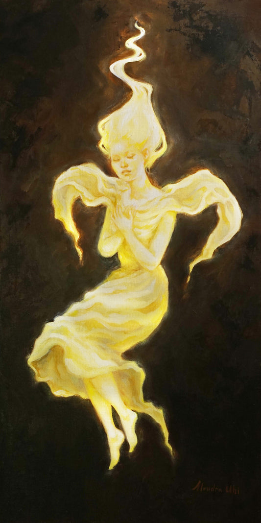 In The Light Of The Comforter - Original Painting