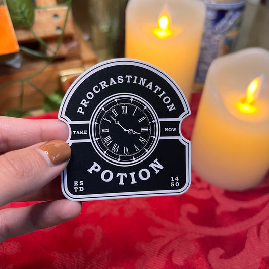 Procrastination Potion Sticker - Potion Label